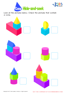 Cone Hide-and-Seek Worksheet