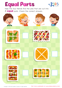 Equal Parts: Food Worksheet