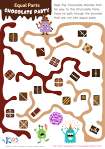 Equal Parts: Chocolate Party Worksheet