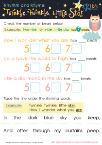 Twinkle Twinkle Little Star Worksheets image
