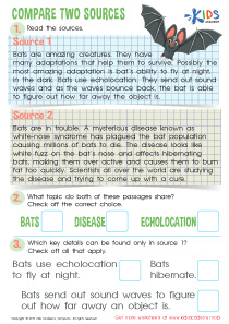 Compare Two Sources Worksheet
