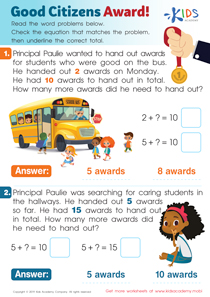 Easy Preschool Good Citizenship Worksheets image