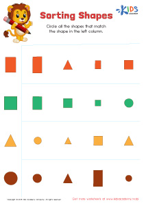 Sorting Shapes - Part 2 Worksheet