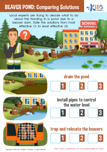 Beaver Pond: Comparing Solutions Worksheet