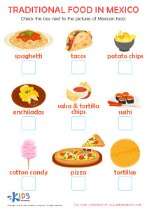 Traditional Food in Mexico Worksheet