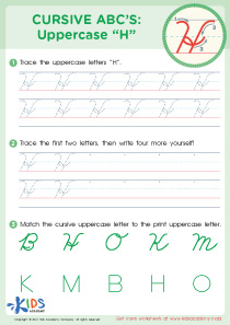 Cursive Alphabet Worksheets for Grade 3 image