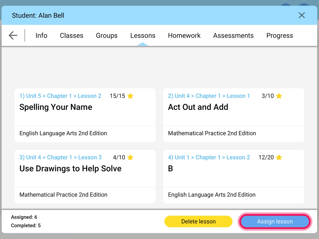 Educational interface