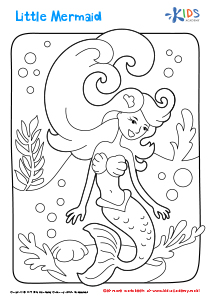 Little Mermaid Coloring Page