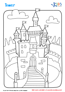 Tower Coloring Page