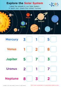 3rd Grade Space Worksheets image