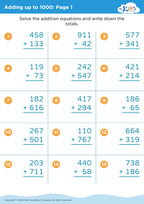 Addition and Subtraction Worksheets image