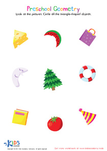 Preschool Geometry Sorting Worksheet