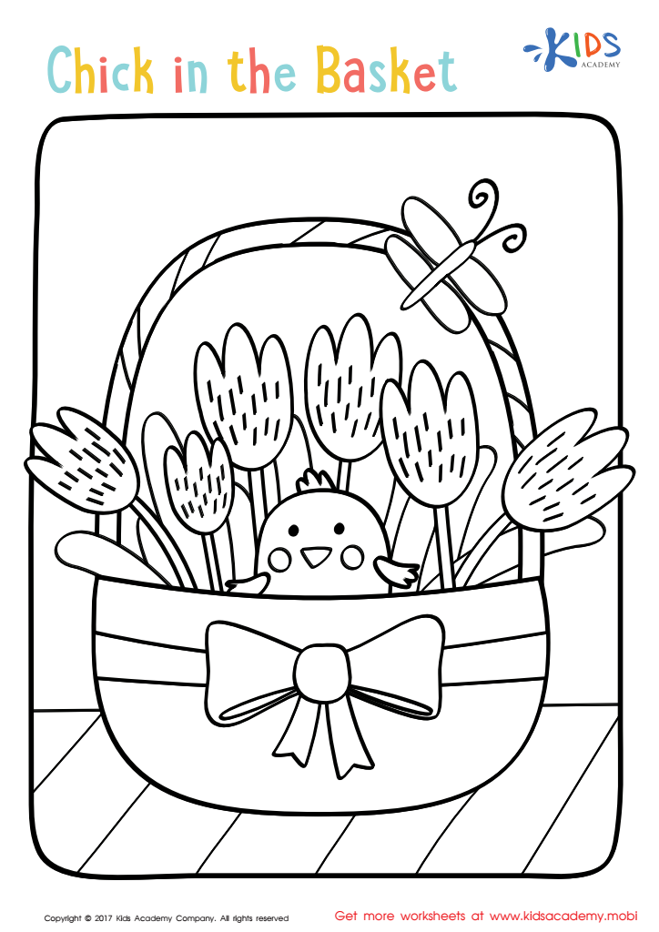 Easter Chick Coloring Page
