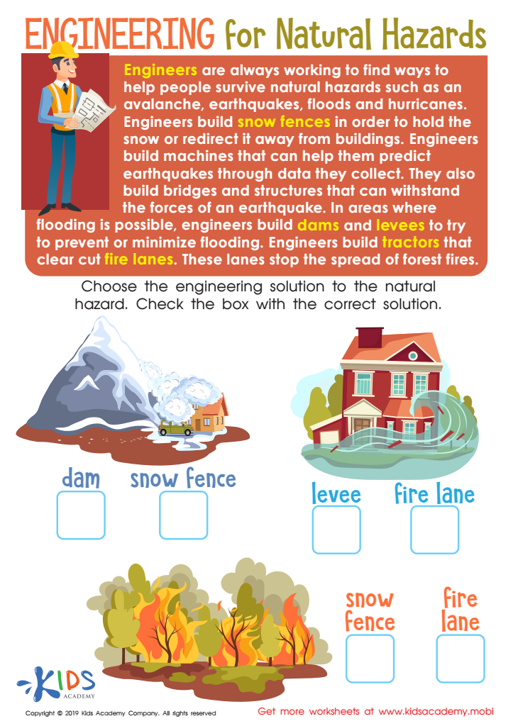 Engineering Natural Hazards Worksheet