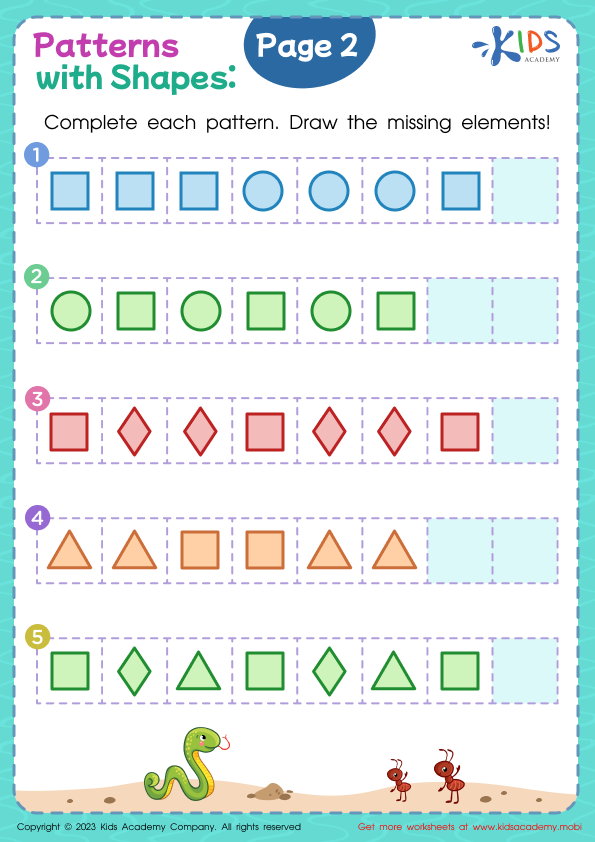 Patterns with Shapes: Page 2