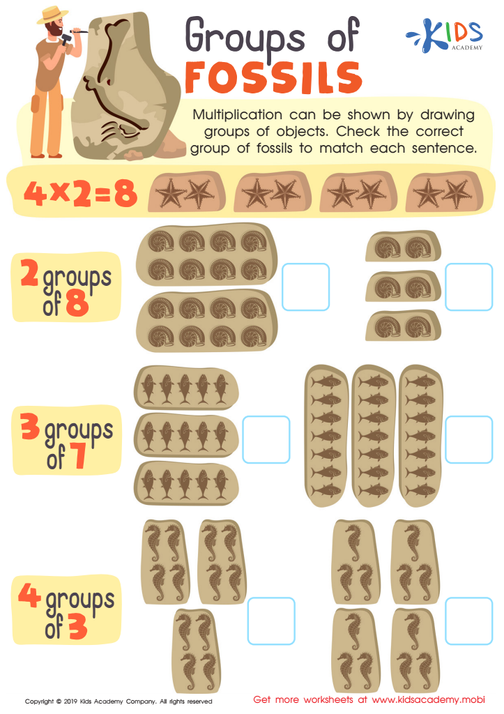 Groups of Fossils Worksheet