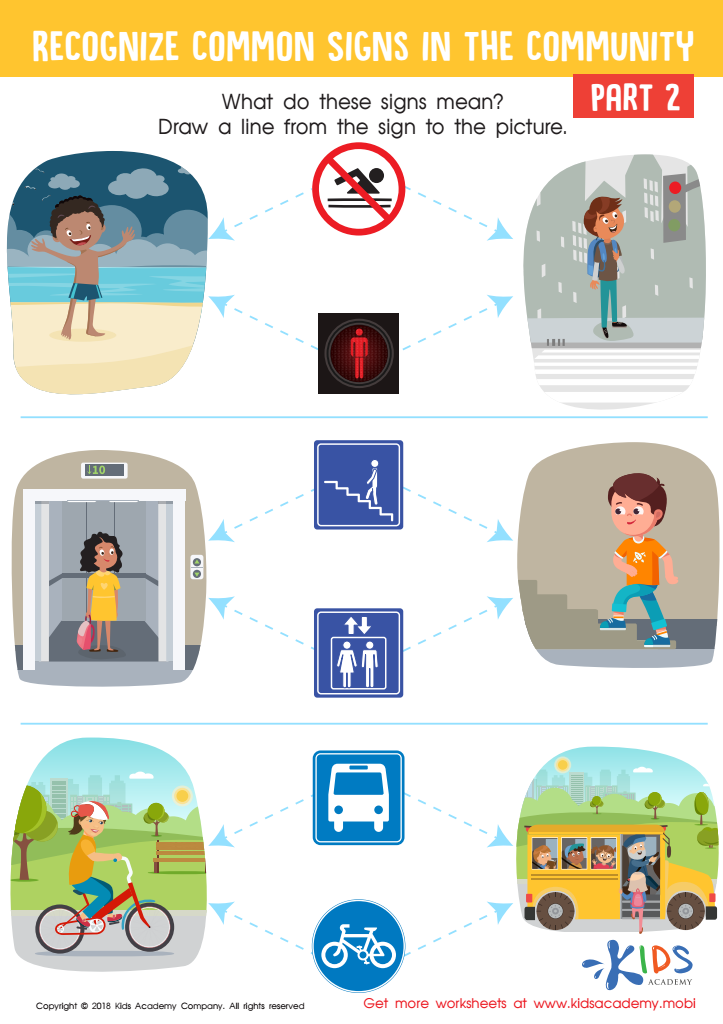 Recognize Common Signs: Part 2 Worksheet