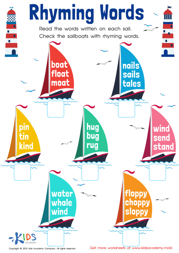 Rhyming Words Worksheet