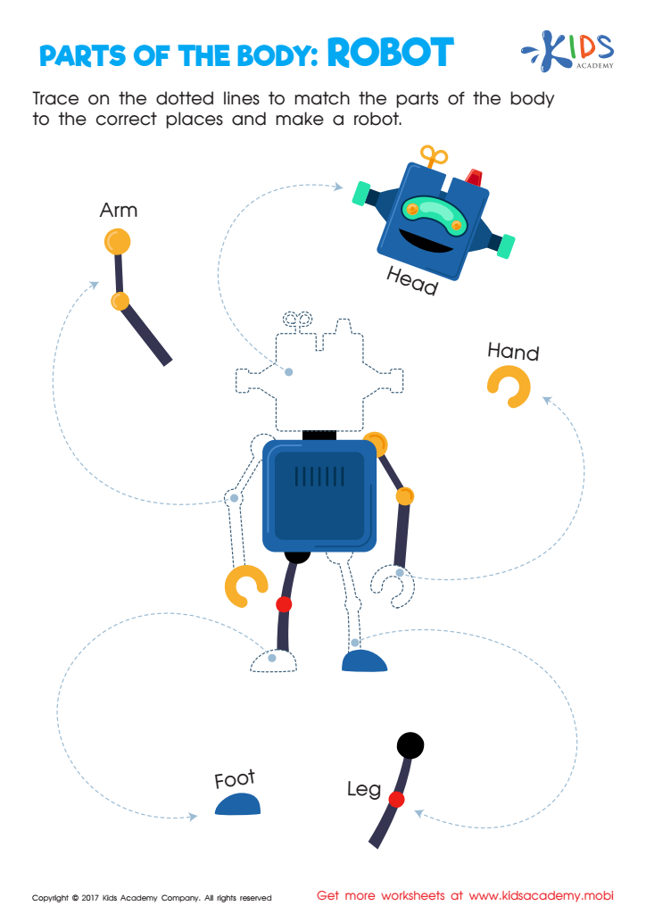 Parts of the Body Worksheet